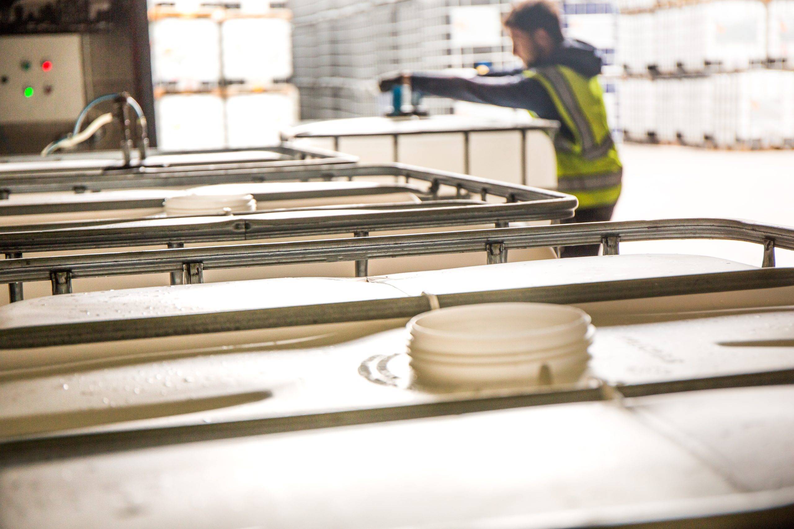 IBC Cleaning in progress