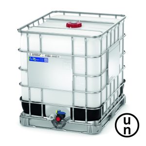 New – Schutz Clear 1000L IBC – Metal Pallet – UN Approved