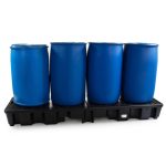 Jonesco 4 Drum Spill Pallet Bund - In Line