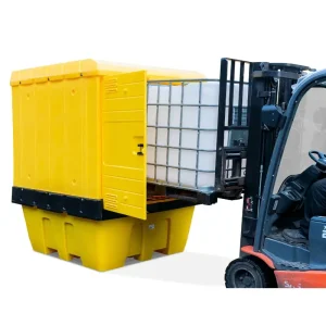 Jonesco Lockable Hard Covered IBC Spill Pallet Bund