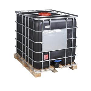Grade 1 – Black 1000L Reconditioned IBC – Wood Pallet – Non-UN Approved