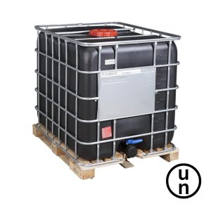 Grade 1 – Black 1000L Reconditioned IBC – Wood Pallet – UN Approved