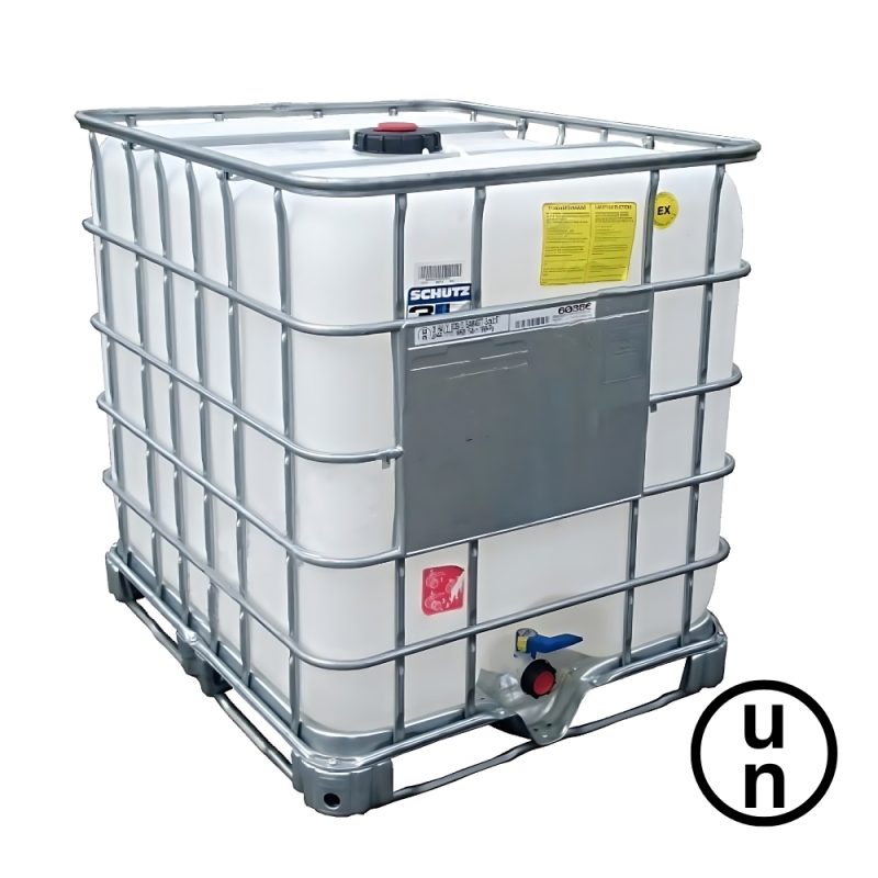 Grade 1 – MX-EX 1000L Reconditioned IBC – Metal/Plastic Pallet – UN Approved