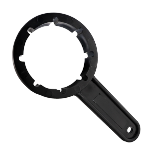 A plastic tool for opening 61mm drum bungs