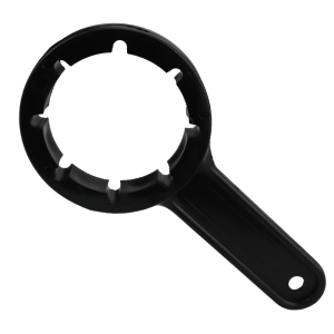 A plastic tool for opening 51mm drum bungs