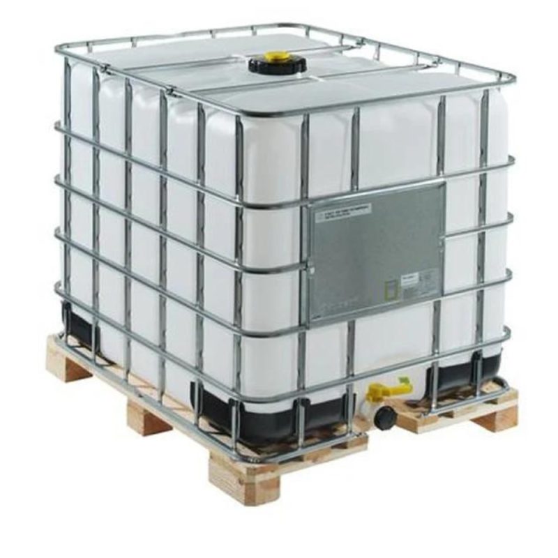 Grade 2 – Clear 1000L Reconditioned IBC – Wood Pallet – Non-UN Approved