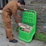 Jonesco UniKart Mobile Grit Bin Storage Unit (Green)