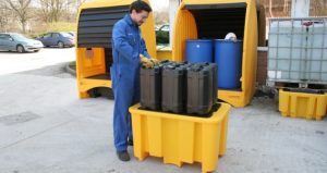 Spill containment solutions in use