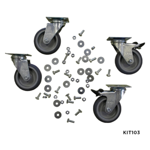 Jonesco Grit Bin Castor Kit