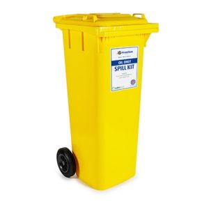 120 Ltr Oil Only Spill Kit - 2 Wheeled Bin