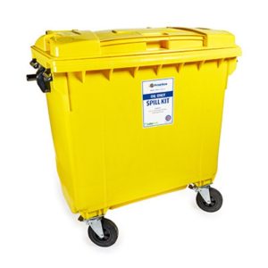 600 Ltr Oil Only Spill Kit - 4 Wheeled Bin