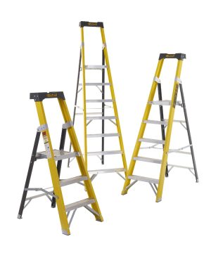 Climb-It Fibreglass Platform Stepladders